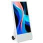 Mobile digital signage with tempered glass