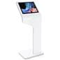 White touch screen interactive kiosk with camera and android 7.1 operating system 