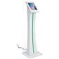 Edge-lit iPad kiosk made of steel material