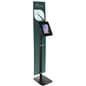 Custom Branded Tablet Security Kiosk with 12" x 60" Custom Graphic