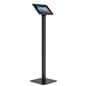 iPad kiosk stand with sleek black colorway