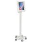 Steel tablet mount medical rolling cart 