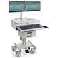 Gray Medical Computer Trolley
