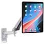 Articulating arm tablet mount with swiveling design