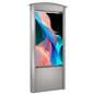 Outdoor digital kiosk in a silver color option