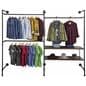 Industrial Outrigger Wall Unit for Showcasing Apparel