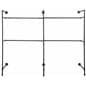 Black Powder Coated Industrial Wall Display Pipe Rack