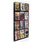 29 inch x 47.5 inch multi-pocket acrylic brochure rack holds a minimum of 12 adjustable pockets