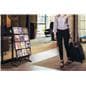 30.5 inch x 57.5 inch 4-tiered literature display stand in a travel facility 