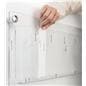 3-tiered acrylic literature wall rack with 9-18 pockets