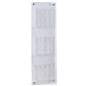 3-tier wall mounted literature rack with acrylic pocket dividers 