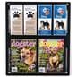 Magazine rack for wall with 4 stainless steel standoffs 