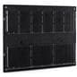 Wall mount brochure holder with 6 dividers to make 12 pockets