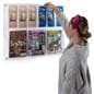 Wall mounted magazine rack with mounting hardware included 