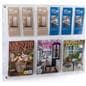 29 inch x 23 inch wall mounted magazine rack