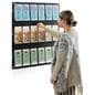 29.0 inch x 35.0 inch adjustable wall mounted literature holder is made in the USA