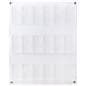 29.0 inch x 35.0 inch 3-tiered acrylic literature wall rack is made in the USA 