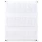29.0 inch x 35.0 inch 3-tiered acrylic literature wall rack designed to hold catalogs 