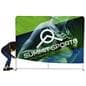 Tension fabric trade show displays with machine washable graphic