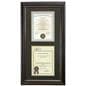 Dual Vertical Diploma Frame Mounting Vertically or Horizontally
