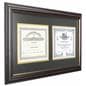 Dual Vertical Diploma Frame Holds (2) Diplomas