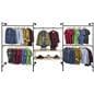 Pipe Wall Mounted Outrigger System Showcasing Clothing and Hats