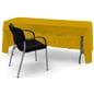 Custom table covers with open back style 