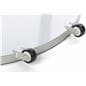 Silver Dual 22 x 28 Mobile Poster Display with Rolling Wheels