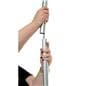 Beacon illuminated portable backdrop with lightweight frame