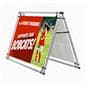 Horizontal a-frame banner display with full color printing 