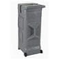 Trade show display storage case with wheels