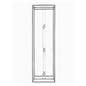 Hardware for high rise tension fabric 8' square tower display with aluminum construction