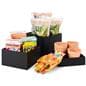 Acrylic cube display containers with hollow bottoms