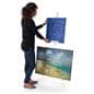 Acrylic tripod easel for artwork