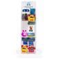 Printed countertop acrylic 3 tier shelf rack featues custom printing on header and sides