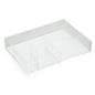 5-Section Acrylic Divided Tray with Clear Design