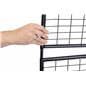 Matte black 9 panel craft show display wall with minimalistic design