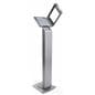 Locking iPad ADA compliant POS enclosure with hinged tablet holder