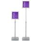 Adjustable sign holder measures up to 49 inches tall 
