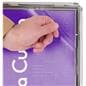 Adjustable sign holder with clear PET protective lens 
