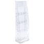 Recycled Acrylic Brochure Stand with adjustable pockets 
