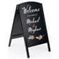 Black custom chalkboard sign with digital printing