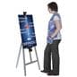 Silver Metal Fold-Up Easel Made with Aluminum