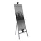 Silver Folding Metal Easel With Adjustable Display Holders