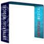 Custom square trade show booth arch with stretch polyester fabric
