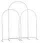 Metal arch frames with toolless assembly