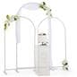 Metal arch frames in light gray