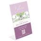 Angled sign holder with side insert