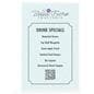 Table sign holder with frameless design