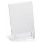 Acrylic business card display with sign holder for promotions